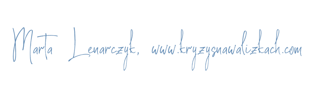 Marta Lenarczyk Kryzys na Walizkach podpis